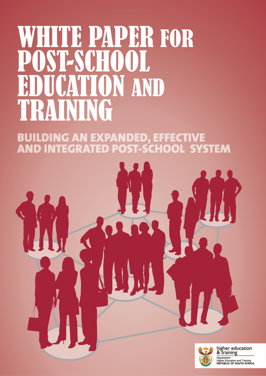 Cover for Department Of Higher Education and Training. (2014) White paper for post school education.